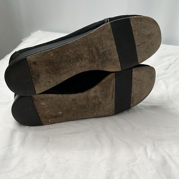 RANGONI WOMENS BLACK LOW WEDGE FLATS FTL-04-047 - Picture 5 of 6